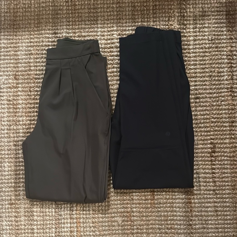 Lululemon Women’s Trousers in Green & Black